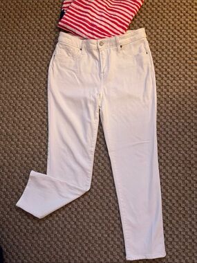 Chico's So Slimming Girlfriend Slim Leg Ankle Jeans - Light Pink